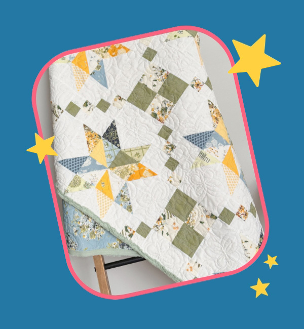 The Hesper Quilt, showcasing its beautiful design and craftsmanship, featured in the sew along.